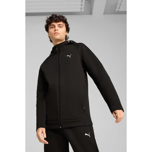 EVOSTRIPE Full-Zip Hoodie Siyah Erkek Sweatshirt
