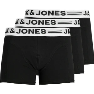 Jack & Jones SENSE TRUNKS 3-PACK NOOS Siyah Erkek Boxer