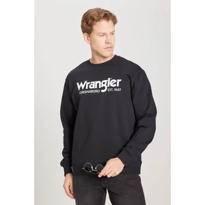 Regular Fit Normal Kesim Siyah Erkek Sweatshirt