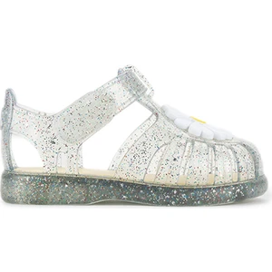 TOBBY GLOSS FLOR Beyaz Unisex Çocuk Düz Sandalet