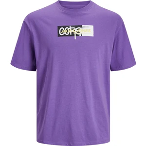 Jack & Jones JCOAOP PRINT TEE SS CREW Mor Erkek Kısa Kol T-Shirt
