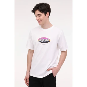 Jack & Jones JORTAMPA TEE SS CREW NECK Beyaz Erkek Kısa Kol T-Shirt