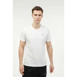 M-CT106 BSC V NK T-SH 4FX Beyaz Erkek Kısa Kol T-Shirt