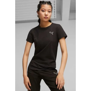 BETTER ESSENTIALS Tee Siyah Kadın Kısa Kol T-Shirt