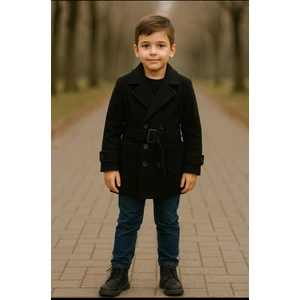 Erkek Çocuk Ince Kaşe Kaban