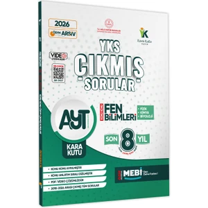 İnformal Yayınları Karakutu Yayınları 2026 YKS-AYT FEN(Fizik-Kimya-Biyoloji) Karakutu ÖSYM Çıkmış Sorular Konu Konu Son 8Yıl BASKI ÜCRETİ