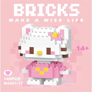 Hello Kitty Bricks Block Seti - Pembe