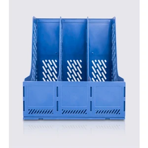 3 Bölmeli Magazinlik Dosya Düzenleyici Dergi Klasör Standı Masaüstü Organizer Demonte