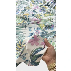 EN150 Çift En Renkli Desen Polyestersiz Ipek Floş Kumaş Elbiselik, Eteklik, Bluz,gömleklik Dökümlü