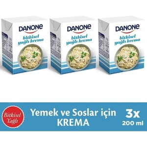 Bitkisel Yağlı Krema 3 X 200 ML