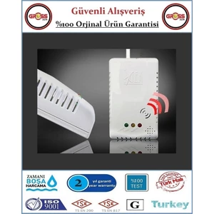 Gaz Dedektörü - Doğalgaz Alarm Dedektörü - 220W