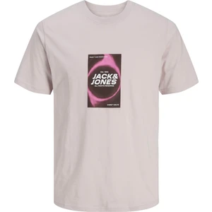 Jack & Jones JCORECHARGE FRONT PRINT Lila Erkek Kısa Kol T-Shirt