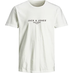 Jack & Jones JPRBLAHARRIS SS TEE CREW Beyaz Erkek Kısa Kol T-Shirt
