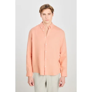 Regular Fit Gömlek Turuncu Erkek Gömlek