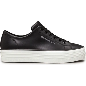 Calvin Klein BOLD VULC FLATF LOW LTH I Siyah Kadın Sneaker