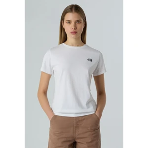 The North Face W SS SD SLIM TEE Beyaz Kadın Kısa Kol T-Shirt