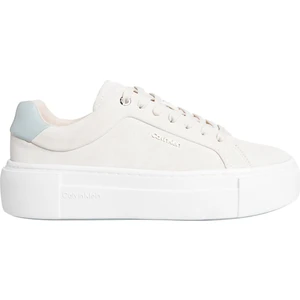 Calvin Klein FLATFORM CUP LACE UP W/ML Beyaz Kadın Sneaker