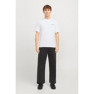 Jack & Jones Jjbeau Tee Ss Frontprınt Beyaz Erkek Kısa Kol T-Shirt