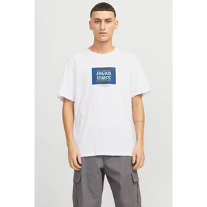 Jack & Jones JJHUDSON TEE SS CREW NECK Beyaz Erkek Kısa Kol T-Shirt