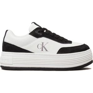 Calvin Klein BOLD FLATF LOW LACE TUMB Beyaz Kadın Sneaker