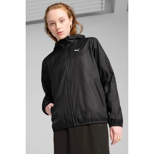 Ess Regular Windbreaker Siyah Kadın Ceket