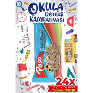 Paşa Kuruyemiş İşlenmiş İç Ay Çekirdeği 30 gr x 24 Adet (720 gr)