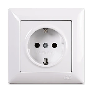 Günsan Visage Beyaz Topraklı Priz