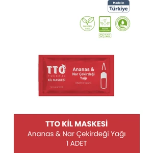 Tto Thermal Ananas ve Nar Çekirdeği Yağ Içeren Kil Maskesi 1 Adet