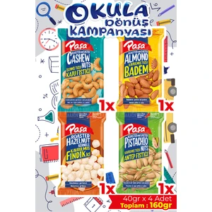 Paşa Kuruyemiş Karışık Kuruyemiş 40 gr x 4 Adet (160 gr)