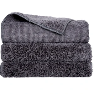 3'lü Mikrofiber Temizlik Bezi Araba Temizlik Bezi Mutfak Kurulama Bezi 40X40 Gri