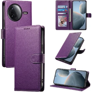 Colorful Shop Xiaomi Poco F7 Pro Kart Tutucu Yuvalı Kickstand Manyetik Pu Deri Kapaklı Koruyucu Darbeye Dayanıklı Telefon Kılıfı (Yurt Dışından)