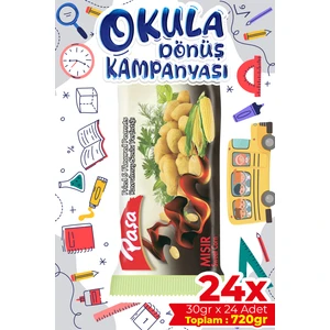 Paşa Kuruyemiş Mısır Soslu Yer Fıstığı 30 gr x 24 Adet 720 gr