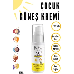 For You Gold Bebek ve Çocuk Güneş Kremi SPF50+ 100 ml – Hassas Ciltler İçin, Suya Dayanıklı ve Hipoalerjenik