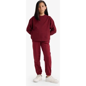 Kız Çocuk Beli Lastikli Basic Düz Okul Jogger Eşofman Altı X9036A625AU