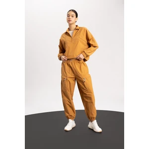 DeFactoFit Sporcu Jogger Eşofman Altı Loose Fit Cepli Beli Paçası Lastikli Standart Boy