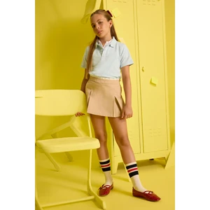 Kız Çocuk Beli Lastikli Gabardin Şort Etek D3213A824WN