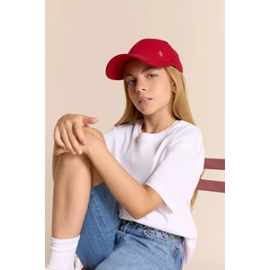 Kız Çocuk Relax Fit Bisiklet Yaka Kısa Kollu Okul Tişörtü E6493A825AU