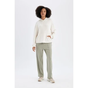 DeFactoFit Sporcu Jogger İnce Eşofman Altı Basic Düz Standart Fit Geniş Paça Skuba Dalgıç Kumaş A5628AX24AU