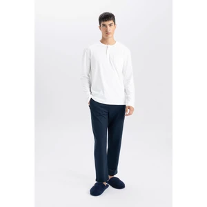 Lacivert Eşofman Altı Slim Fit Dar Kesim Fermuarlı Basic Düz Paça D6091AX24AU