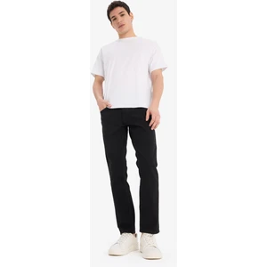 Pedro Slim Fit Dar Kalıp Normal Bel Dar Paça Siyah Jean Pantolon E1928AX25SP