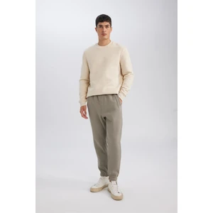Jogger Eşofman Altı Standart Fit Basic Düz Beli Bağcıklı Lastikli Paça Cepli A6468AX24AU