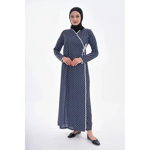 Puantiyeli Yandan Bağlamalı Namaz Elbisesi
