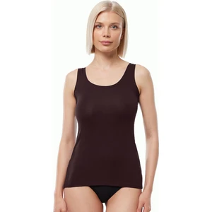 Kadın Kahve Ince Kenarlı Iz Yapmayan Modal Atlet 193