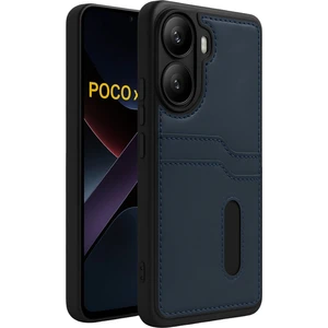 Xiaomi Poco X7 Pro Kılıf Kartlıklı Slots Pu Deri Sara Kapak