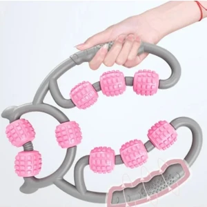 Masaj Aleti 9 Tekerlekli Ayarlanabilir Lenf Drenaj Rulosu Bacak Kol Selülit