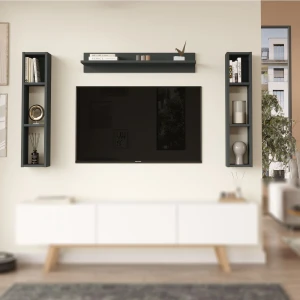 Jabari Duvar Rafı Seti Antrasit Jab2-An