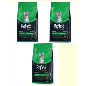 Plus Tavuklu Yavru Kedi Maması 1,5 kg 3'lü Set