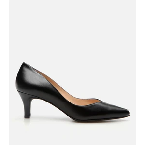 Kadın Deri Siyah Stiletto