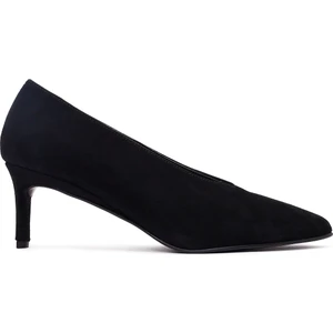 Kadın Siyah Kısa Ince Topuklu Süet Deri Stiletto 25AFD184910