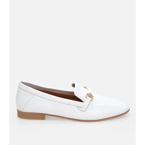 Kadın Deri Beyaz Loafer